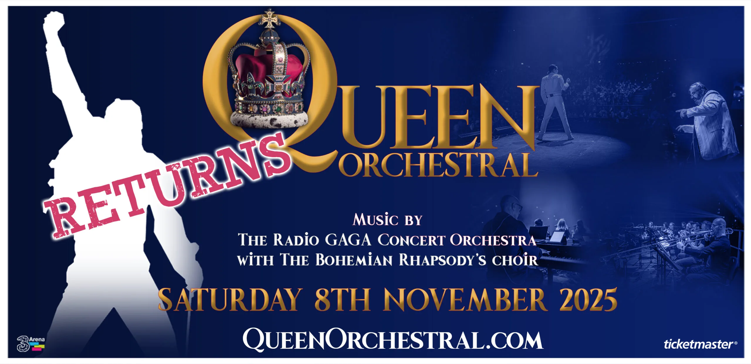 QUEEN Orchestral Returns to Dublin's 3Arena – QUEEN Orchestral